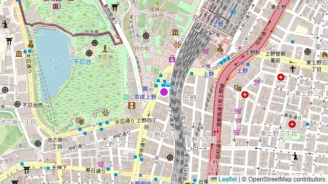 上野の森スモークダイニングGAGAの周辺地図