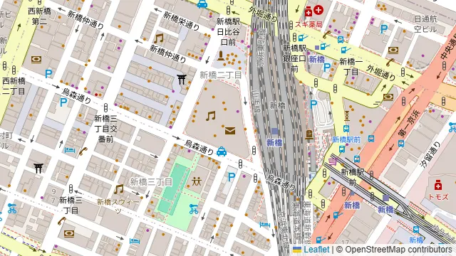B‐GARAGE 新橋銀座口駅前店の周辺地図