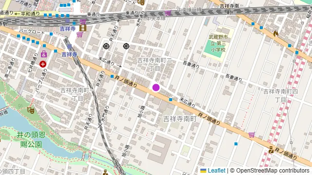 レンタルスタジオOLI 吉祥寺の周辺地図
