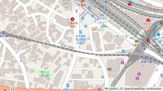 カリルーム千葉の周辺地図