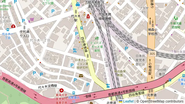上海酒場 代々木西口店の周辺地図