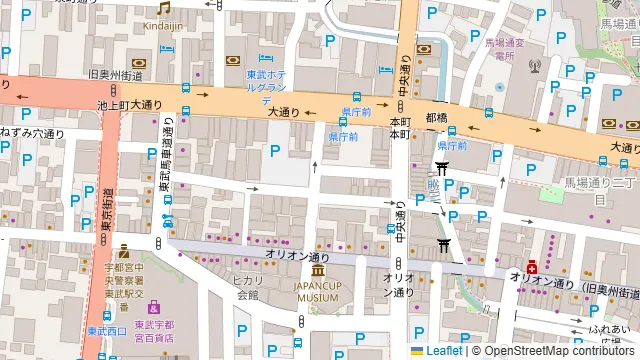 海鮮×溶岩焼き×餃子 個室居酒屋かわらや 宇都宮店の周辺地図