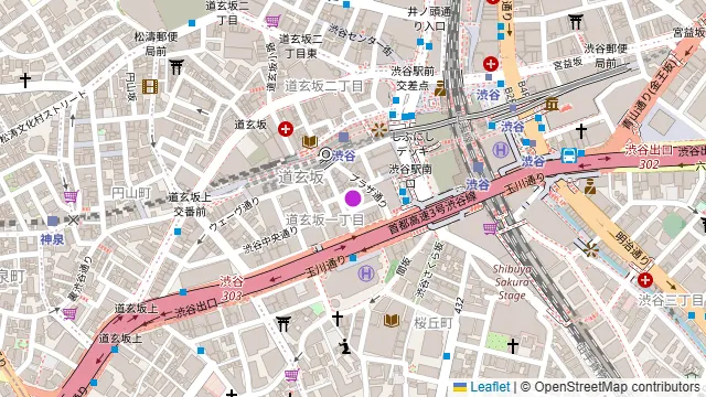 渋谷ガーデンホールの周辺地図
