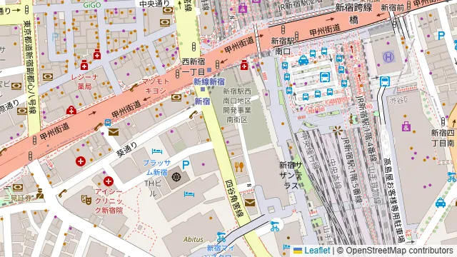 【ラピス】新宿徒歩1分 完全個室 Cの周辺地図