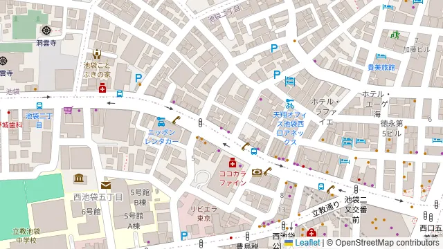 YOYO池袋の周辺地図