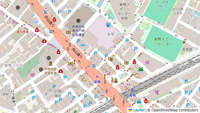 東京大酒場の周辺地図