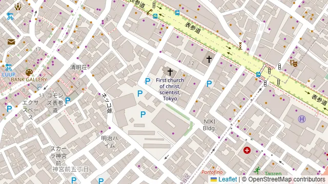 IWAI OMOTESANDO Guest Roomの周辺地図