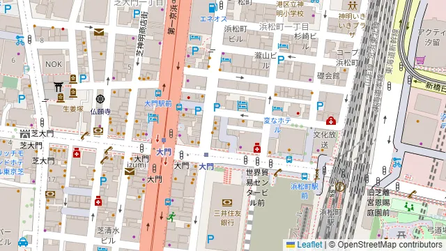 鉄板や かんろ 浜松町店の周辺地図