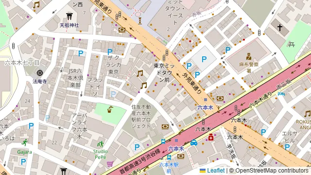 R2 SUPPERCLUB 六本木の周辺地図