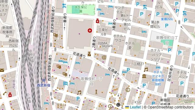 Le Casterl ルーキャステル 新宿店の周辺地図