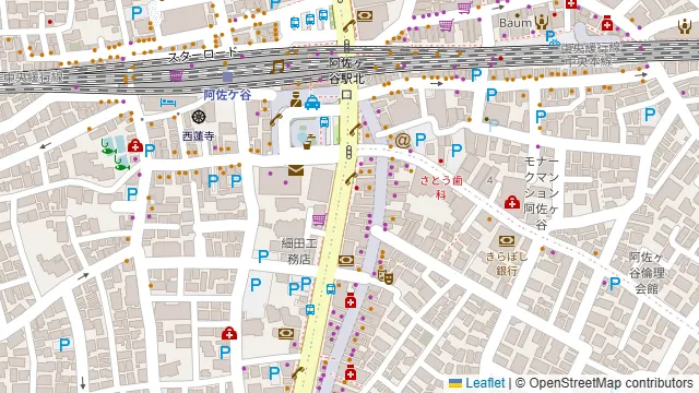 友ちゃん 阿佐ヶ谷本店の周辺地図