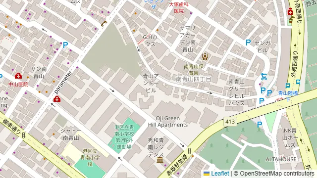 スタジオBIANCA表参道の周辺地図