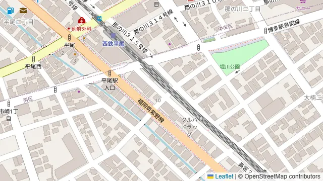 アヒル食堂の周辺地図