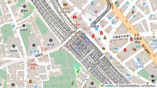 マルヤス酒場 日暮里店の周辺地図