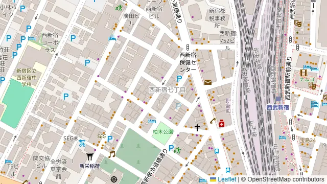 グリルドビエント 新宿店の周辺地図