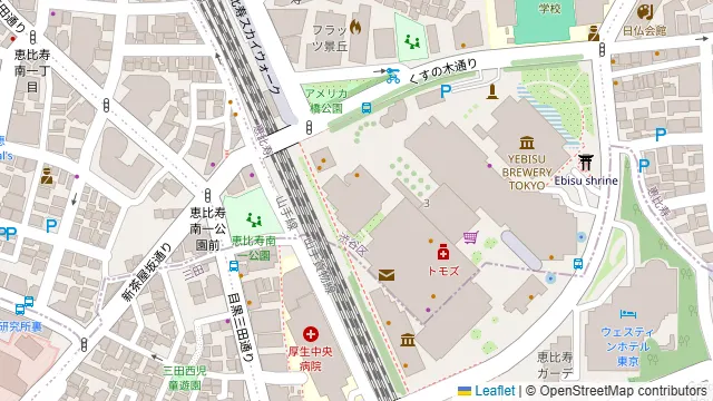 BLUE NOTE PLACEの周辺地図