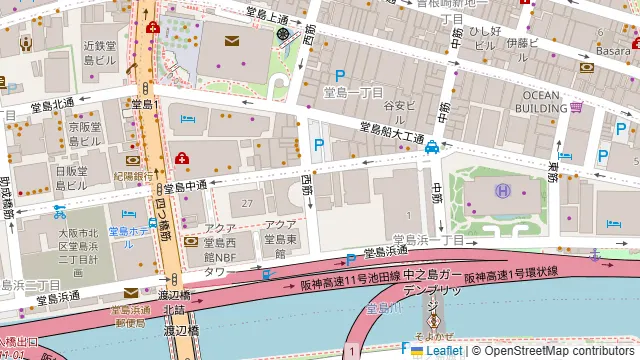 Five Kitashinchiの周辺地図