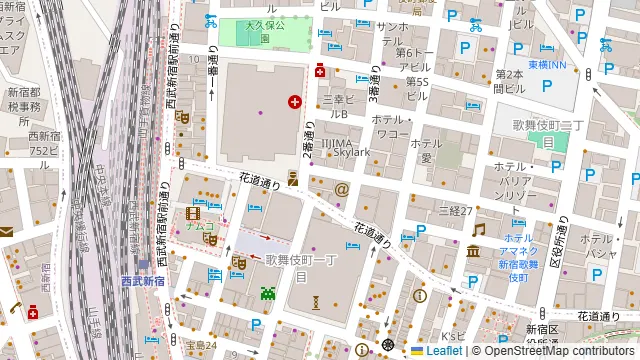 ゴールドモンキー 新宿店の周辺地図