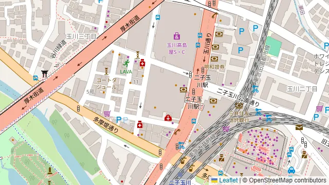 貸切&完全個室 KADO 二子玉川の周辺地図