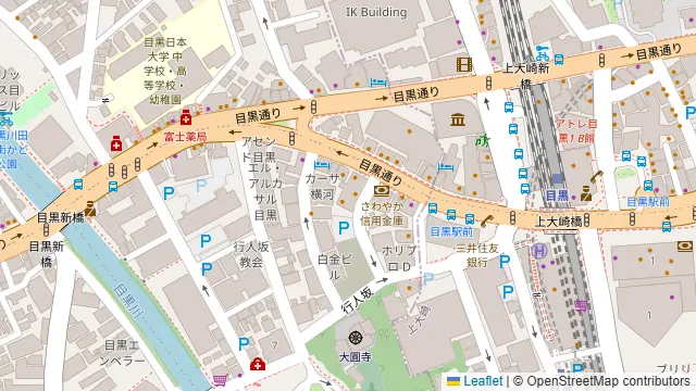 すなお SUNAO 目黒店の周辺地図