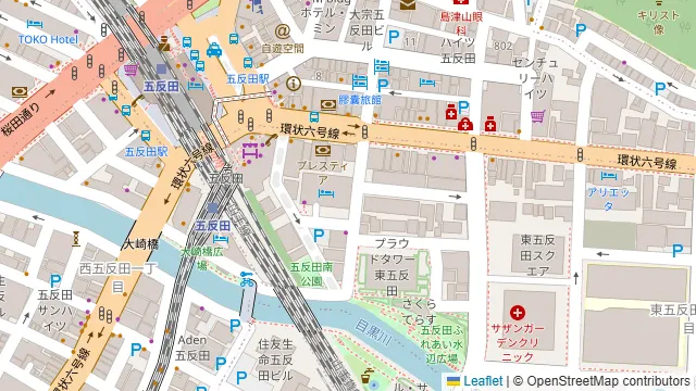 タント タント ザ・ガーデンズ五反田店の周辺地図