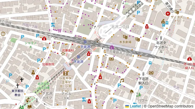 ブルマンスペース 下北沢店の周辺地図
