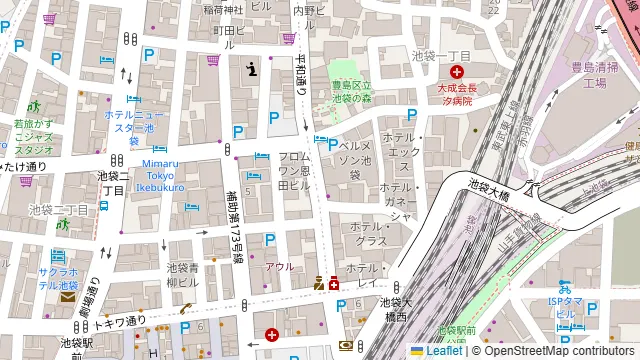 Raumスペース ベル池袋の周辺地図