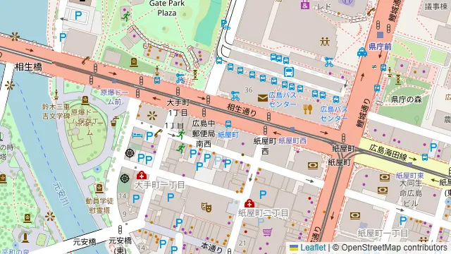 ◆お気軽会議室広島紙屋町leaf◆の周辺地図