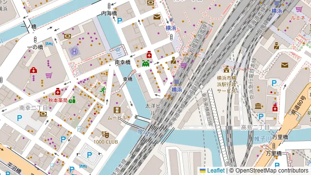 個室×居酒屋 満月本店 横浜駅西口の周辺地図