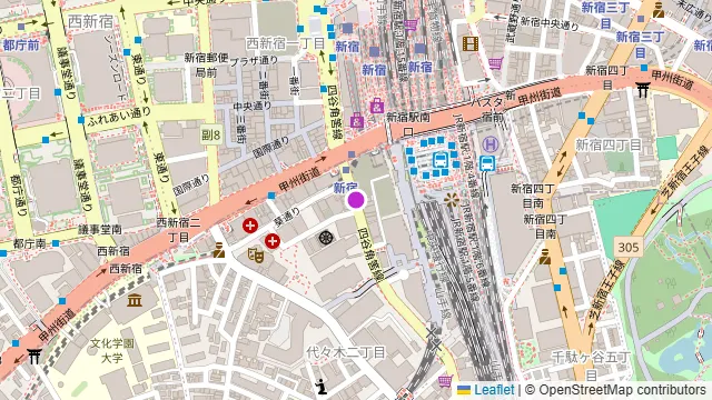アミューズメント BAR Z1 新宿東口店の周辺地図