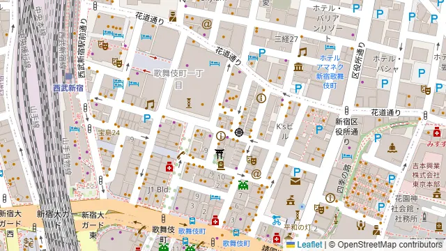 ワットフォード 新宿店の周辺地図