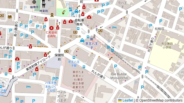 洋風居酒屋 呑食ウイスケ 八王子の周辺地図
