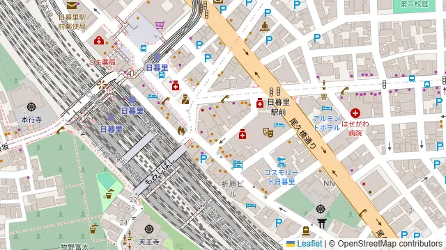 マルヤス酒場 日暮里店の周辺地図