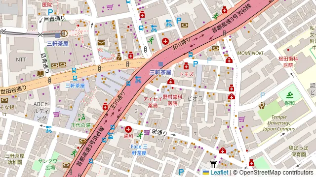 くいもの屋わん 三軒茶屋店の周辺地図