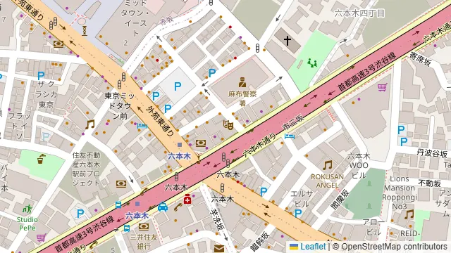 Colormell(カラメル)六本木一号店の周辺地図