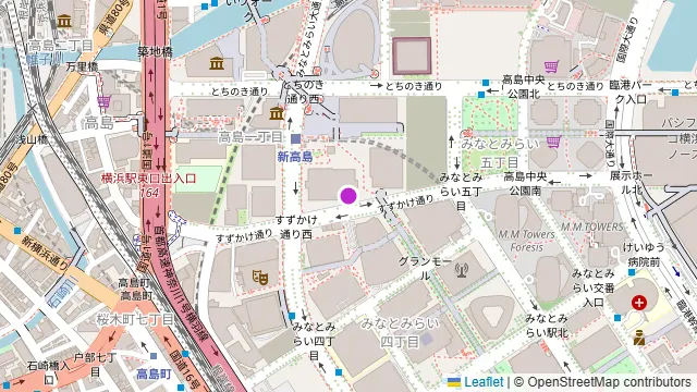 高ようじ みなとみらいの周辺地図