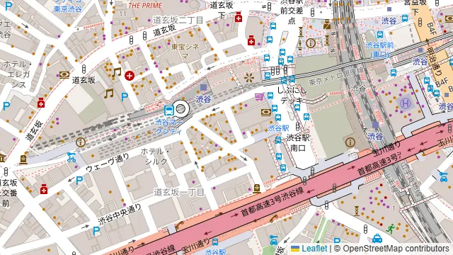 ASOBI BAR COCO 渋谷道玄坂店の周辺地図