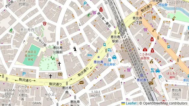肉・おばんざい かぶきんとん 恵比寿の周辺地図