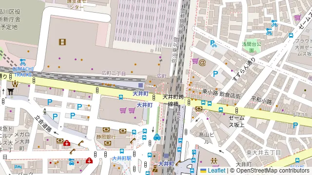 COCODE大井町の周辺地図