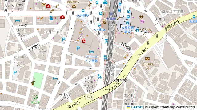 豊洲市場 さかな酒場 魚星 大井町駅阪急大井町ガーデン店の周辺地図