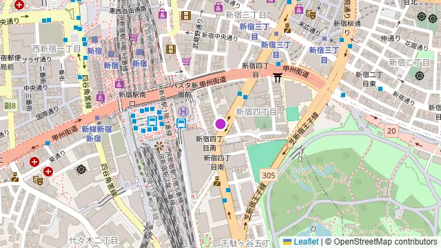 FRIENDS新宿の周辺地図