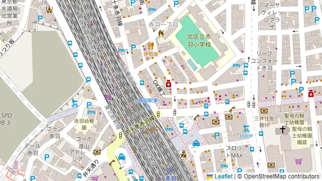 いいとこ鶏 赤羽店の周辺地図
