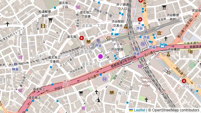 アジト リュクスの周辺地図
