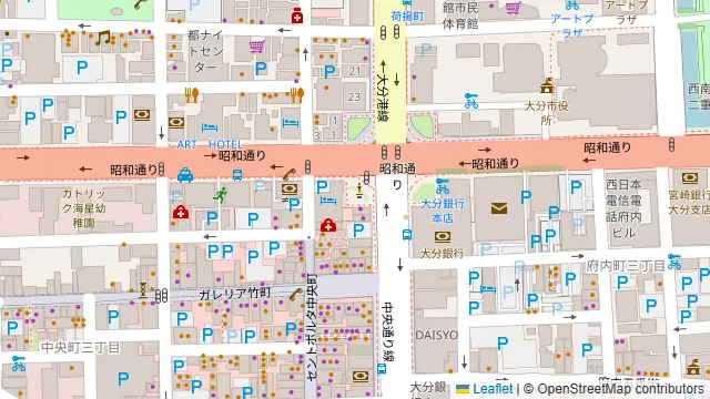 T-ROOM中央町の周辺地図