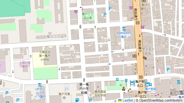 サカナビストロToMo 亀戸店の周辺地図
