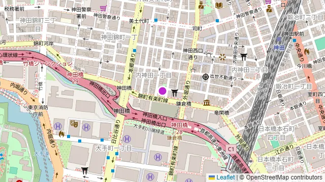 大手町ZIONの周辺地図