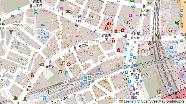 TOMBOY 渋谷道玄坂店の周辺地図