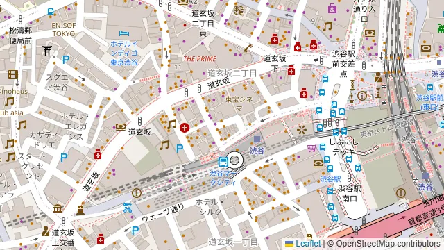 CONA 渋谷店の周辺地図