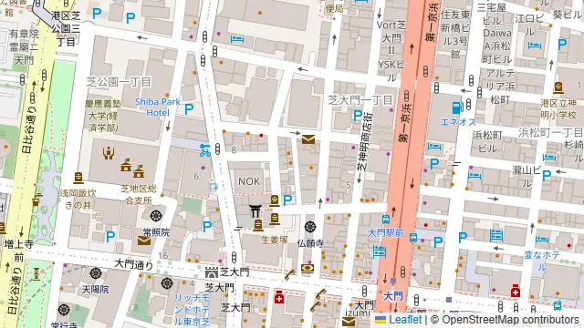 よござんす 浜松町 大門の周辺地図