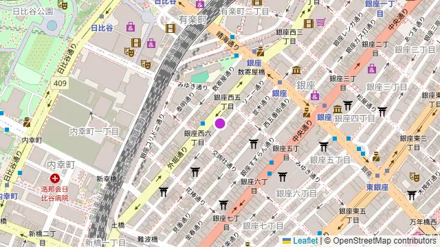 すし土風炉 銀座一丁目店の周辺地図